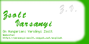 zsolt varsanyi business card